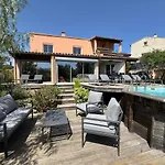 Les Amandiers Clim Piscine 5ch 빌라 포르티하뉴